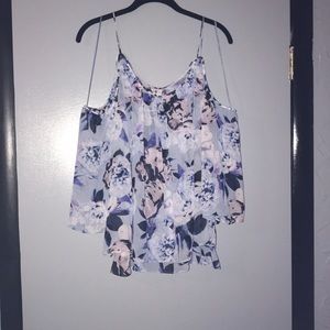 J-lo cold shoulder blouse